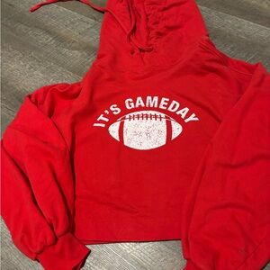 Zenana Outfitters Red Gameday Hoodie
